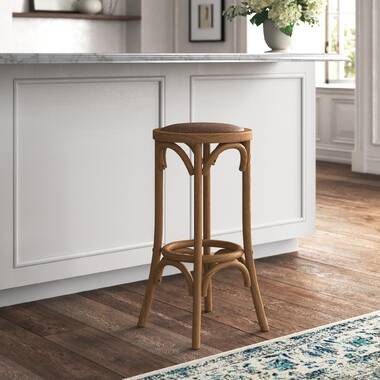 Flint rattan seat discount backless counter stool